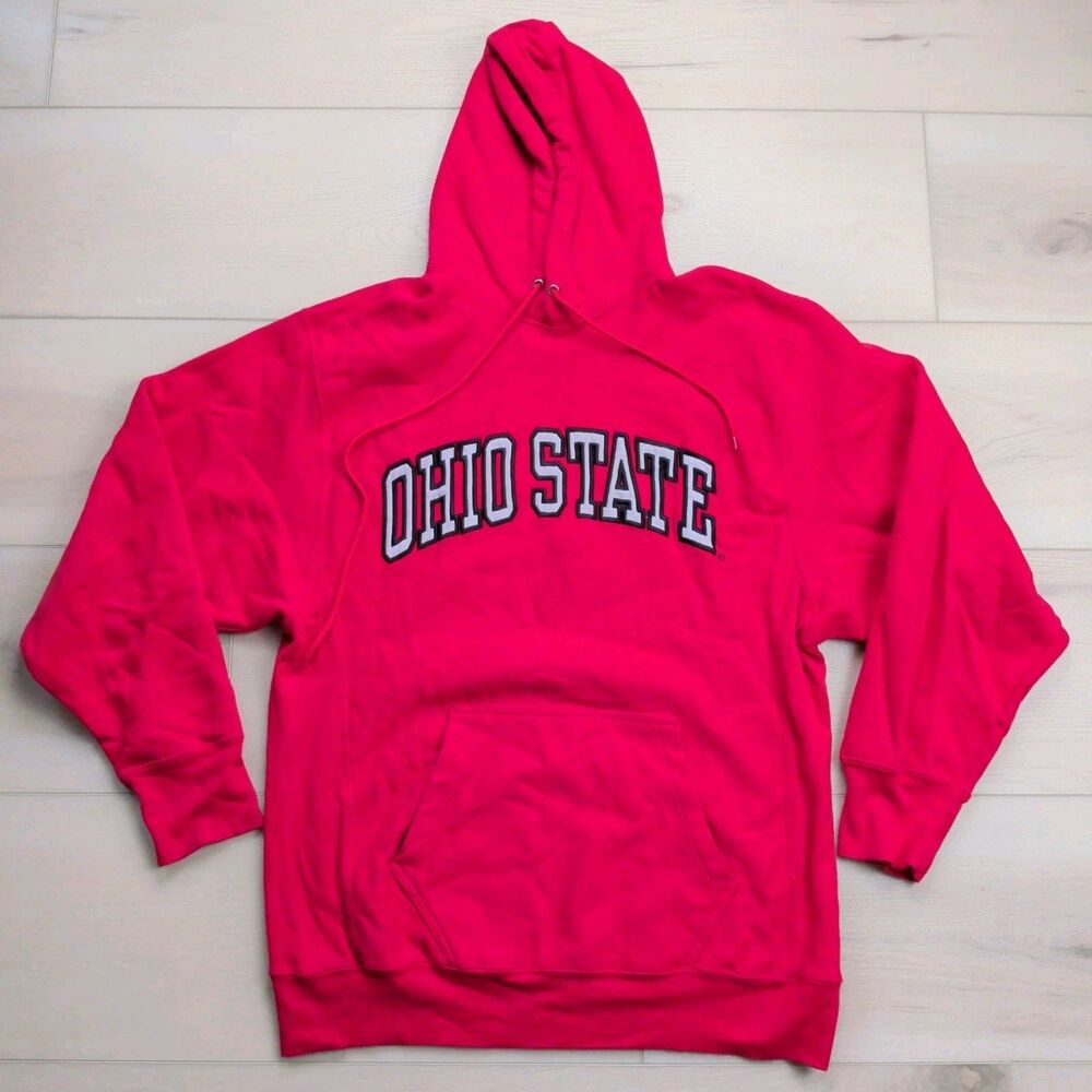 Vintage Ohio‎ State Buckeyes Hoodie Mens M Red Sweatshirt Steve & Barry's NCAA